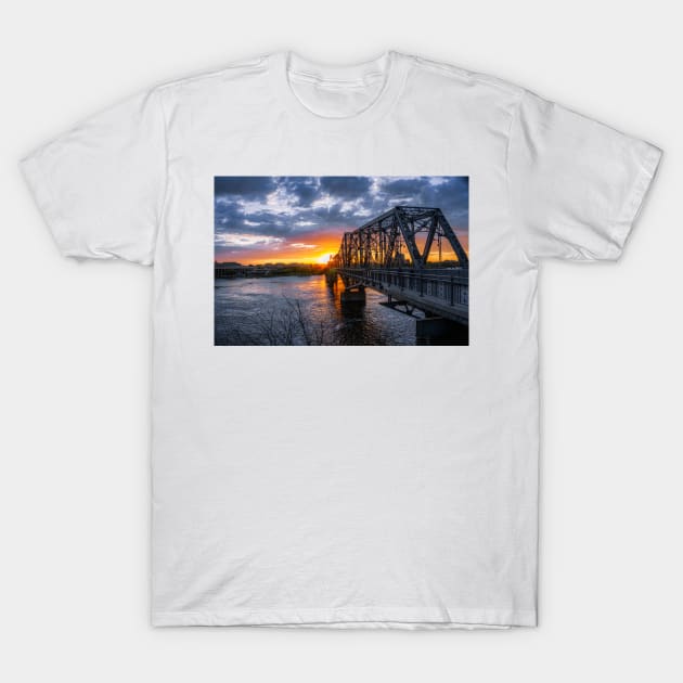 The Royal Alexandra Interprovincial Bridge Ottawa T-Shirt by Robtography